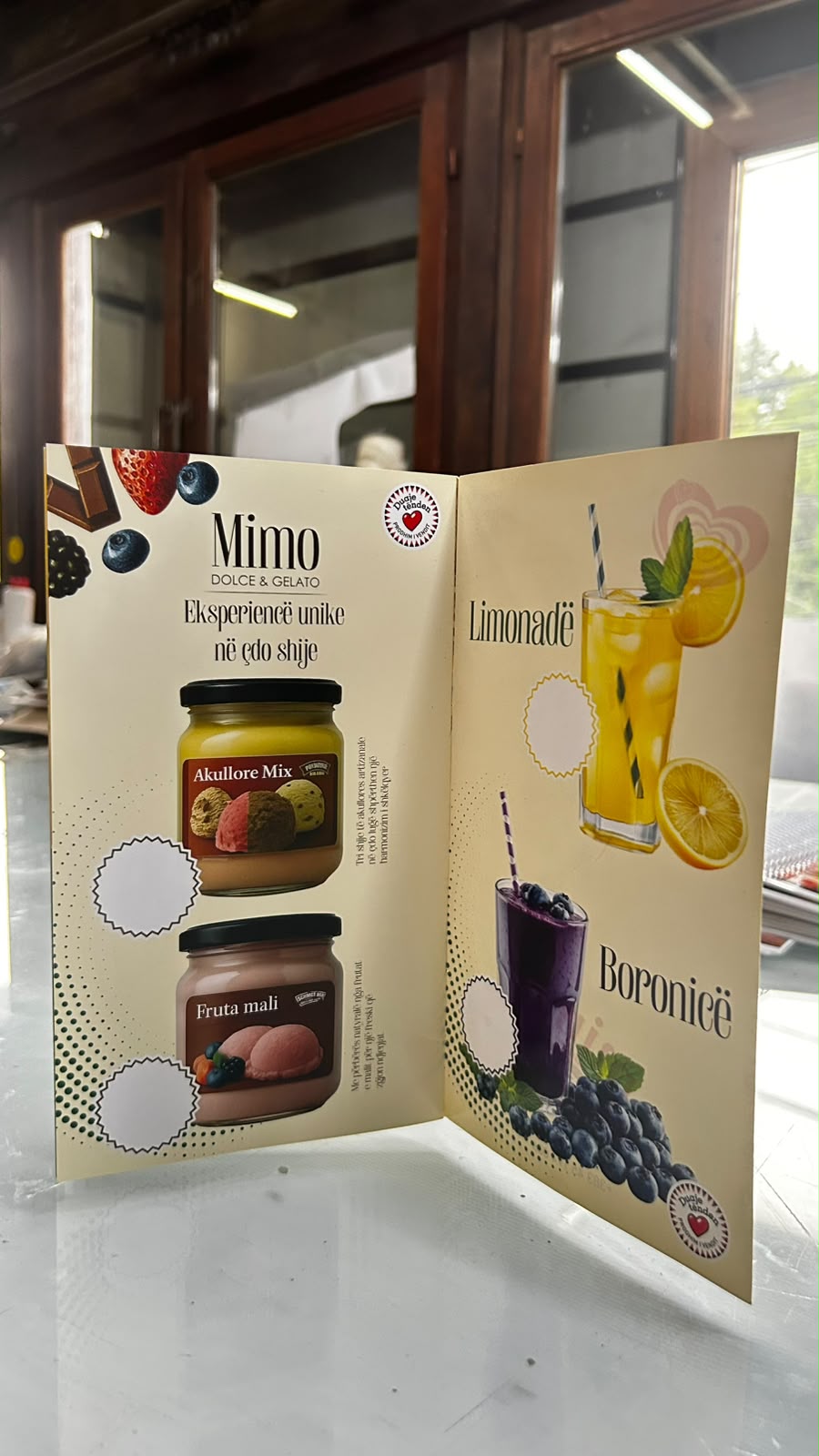 Menu e hapur për pastiçeri